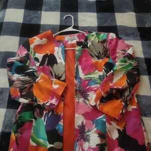 Kasper Multicolor Floral Blazer